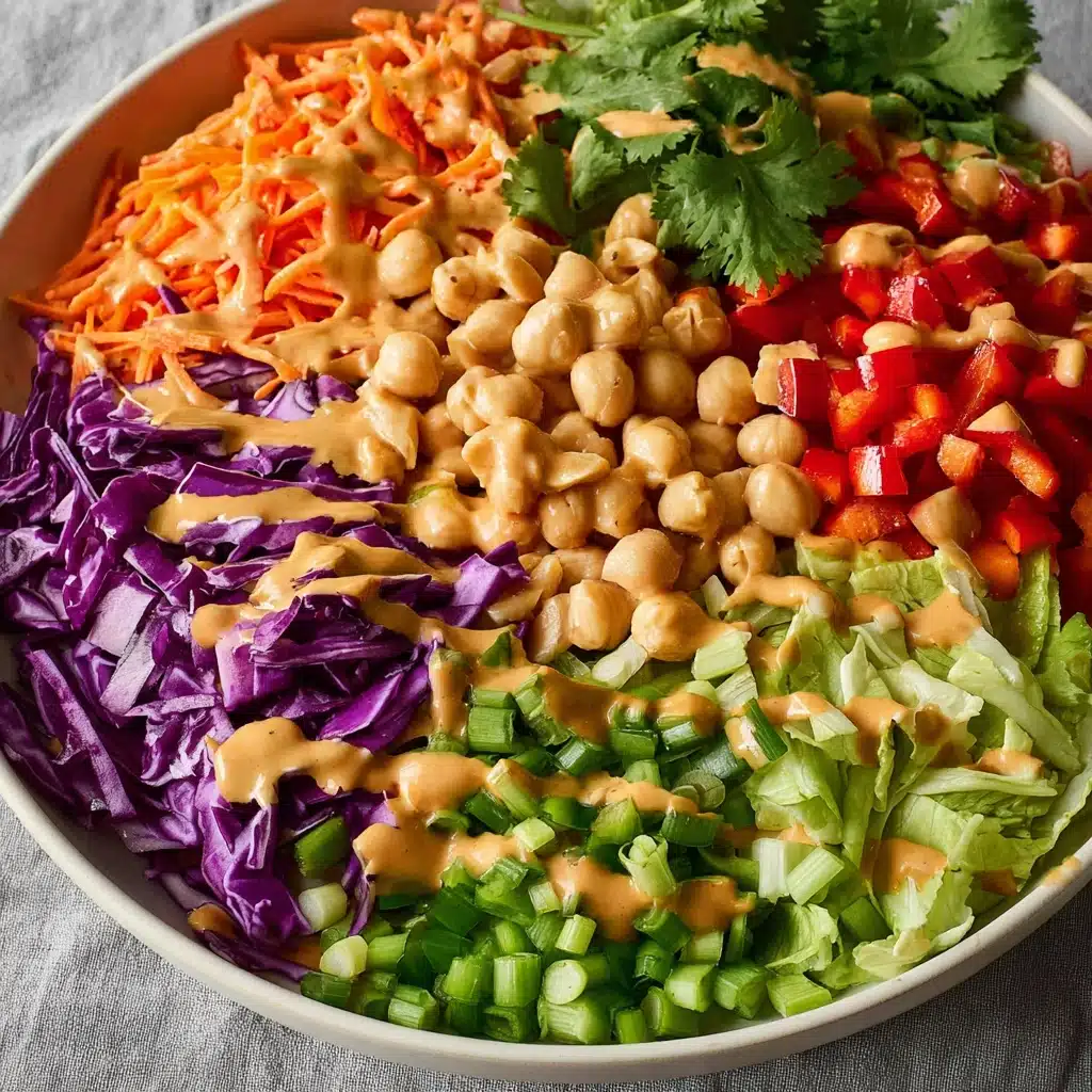 Thai Chickpea Salad with Peanut Dressing Recipe