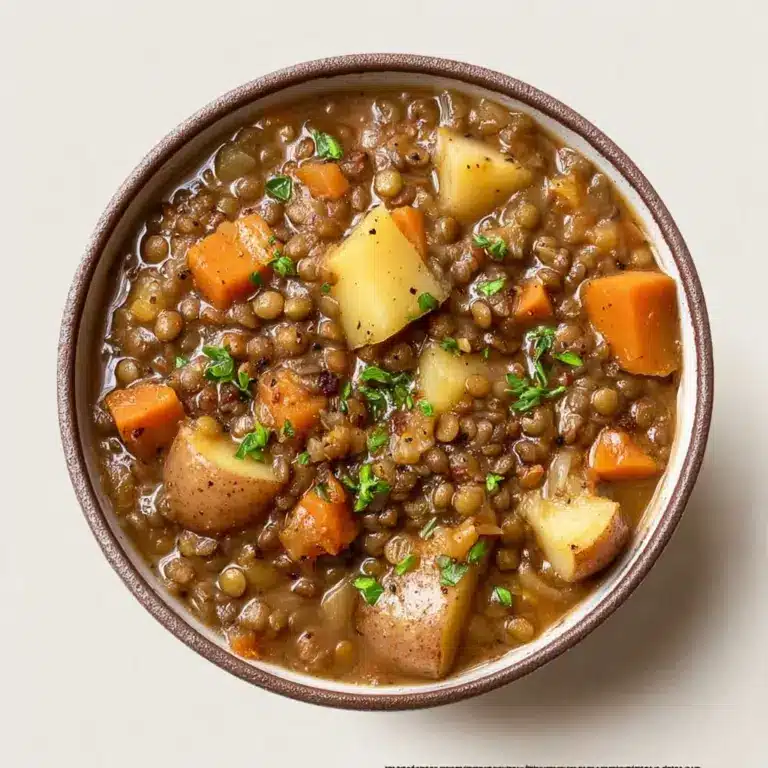 Easy Lentil Potato Soup Recipe