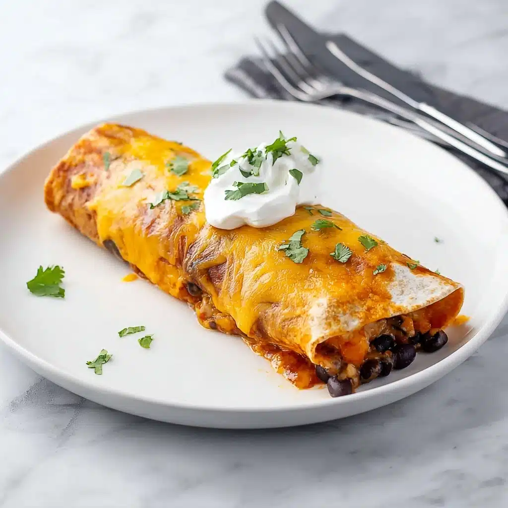 Butternut Squash Black Bean Enchiladas Recipe