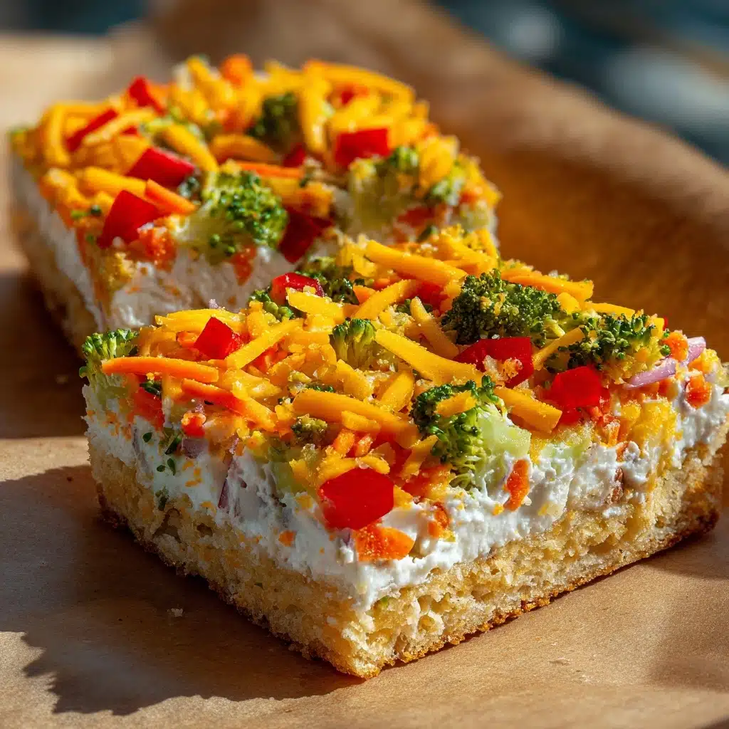 Crescent Roll Veggie Pizza Recipe - Recipe Image