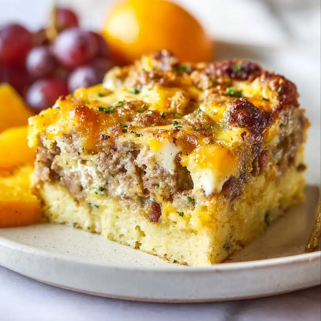 English Muffin Breakfast Casserole with Sausage Recipe