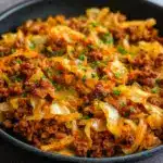 Ground Beef and Fried Cabbage Recipe
