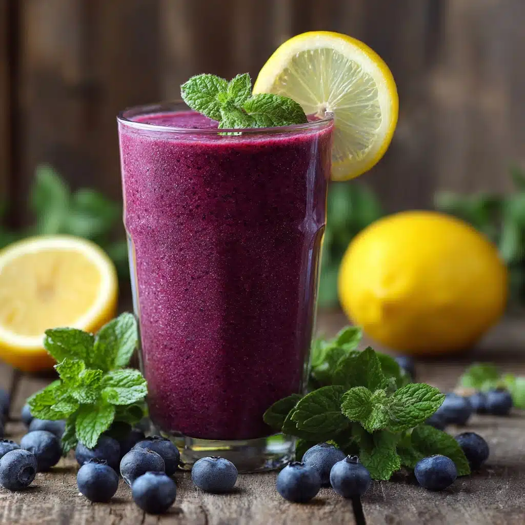 ti-Inflammatory Lemon-Blueberry Smoothie Recipe - Recipe Image