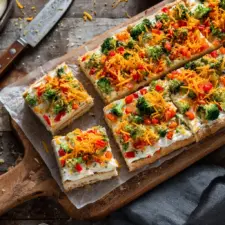 Crescent Roll Veggie Pizza Recipe