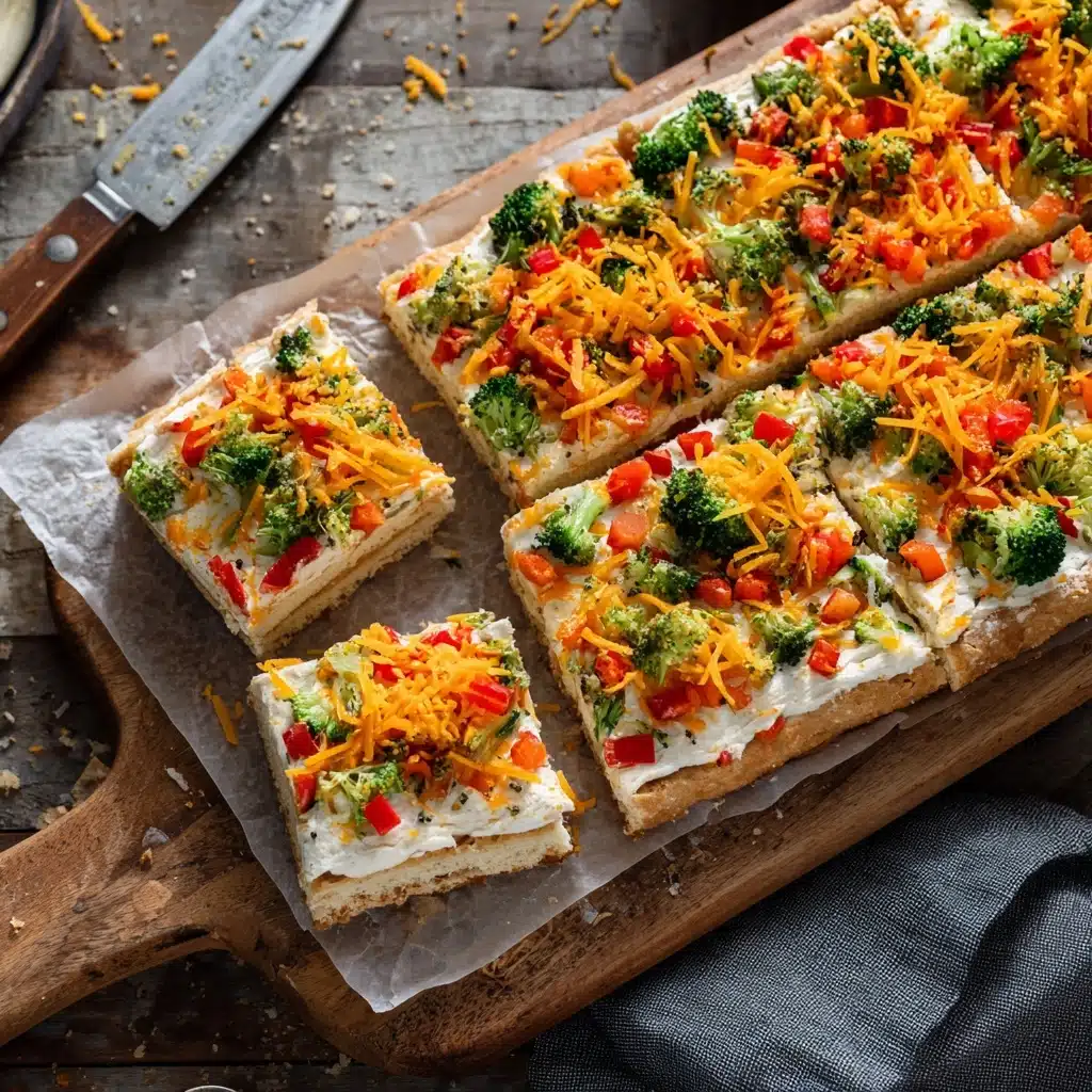 Crescent Roll Veggie Pizza Recipe - Recipe Image