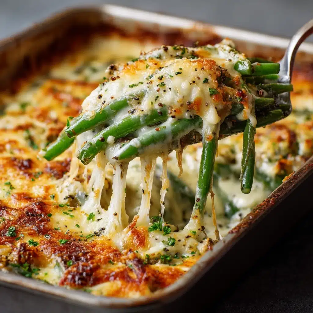 Cheesy Baked Green Beans Recipe - Recipe Image
