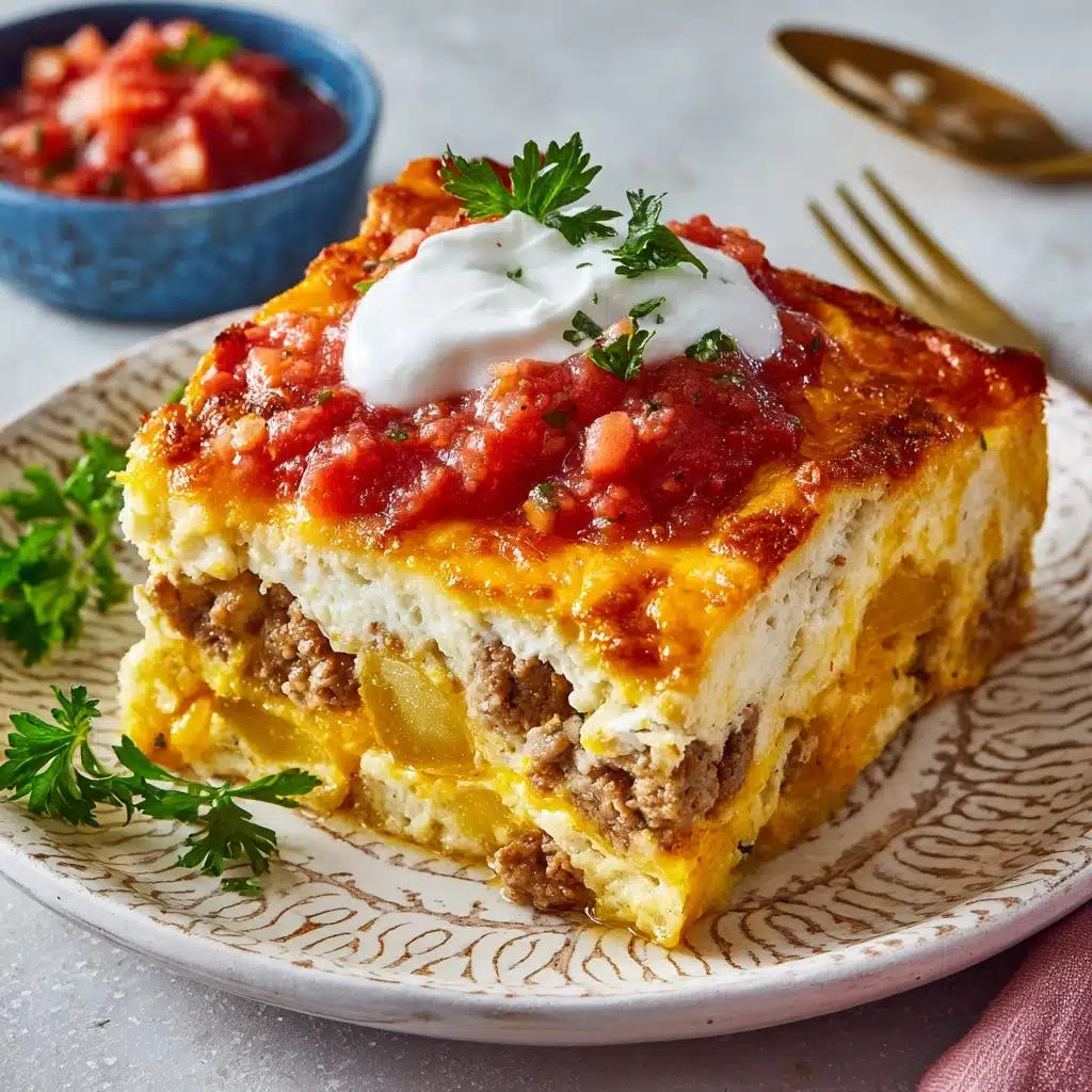 Overnight Breakfast Burrito Casserole Recipe - Recipe Image