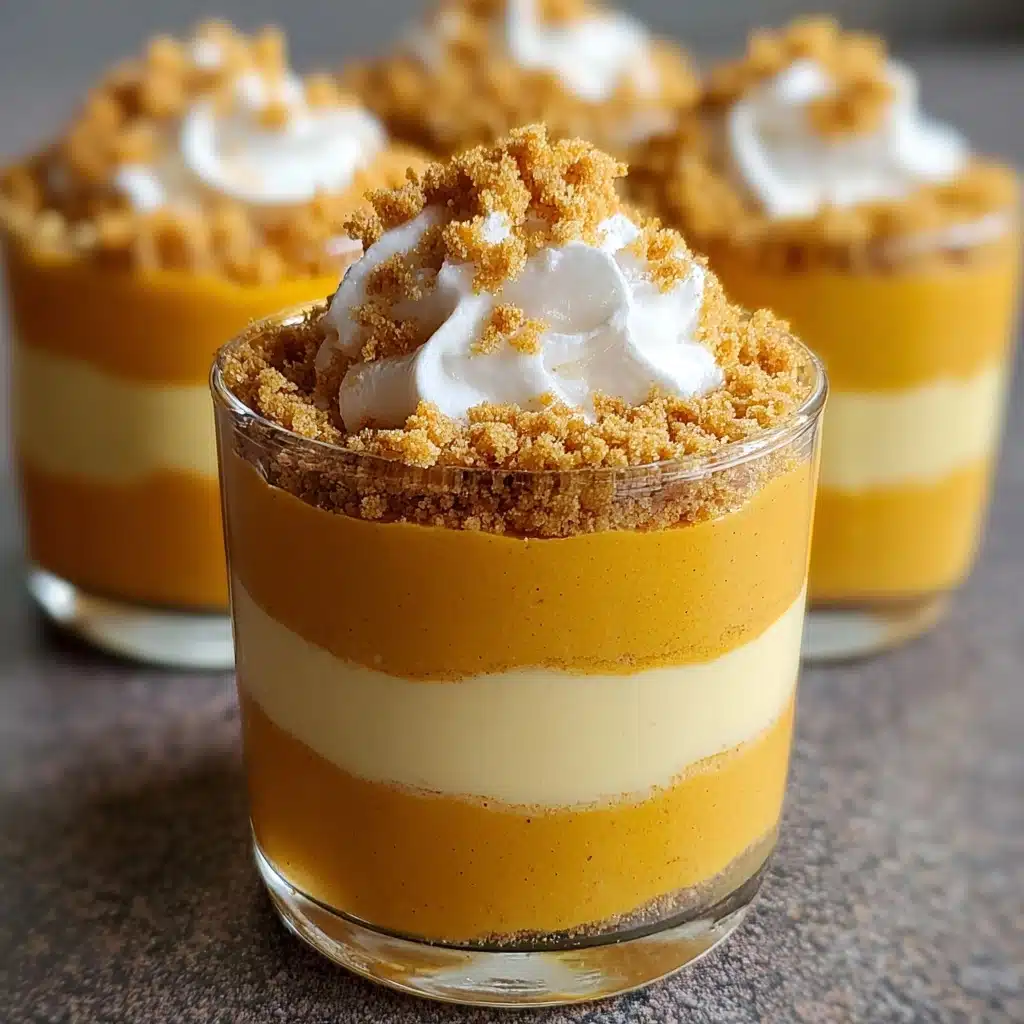No-Bake Pumpkin Cream Cheese Mousse Cups Dreamy Treat Recipe - Recipe Image