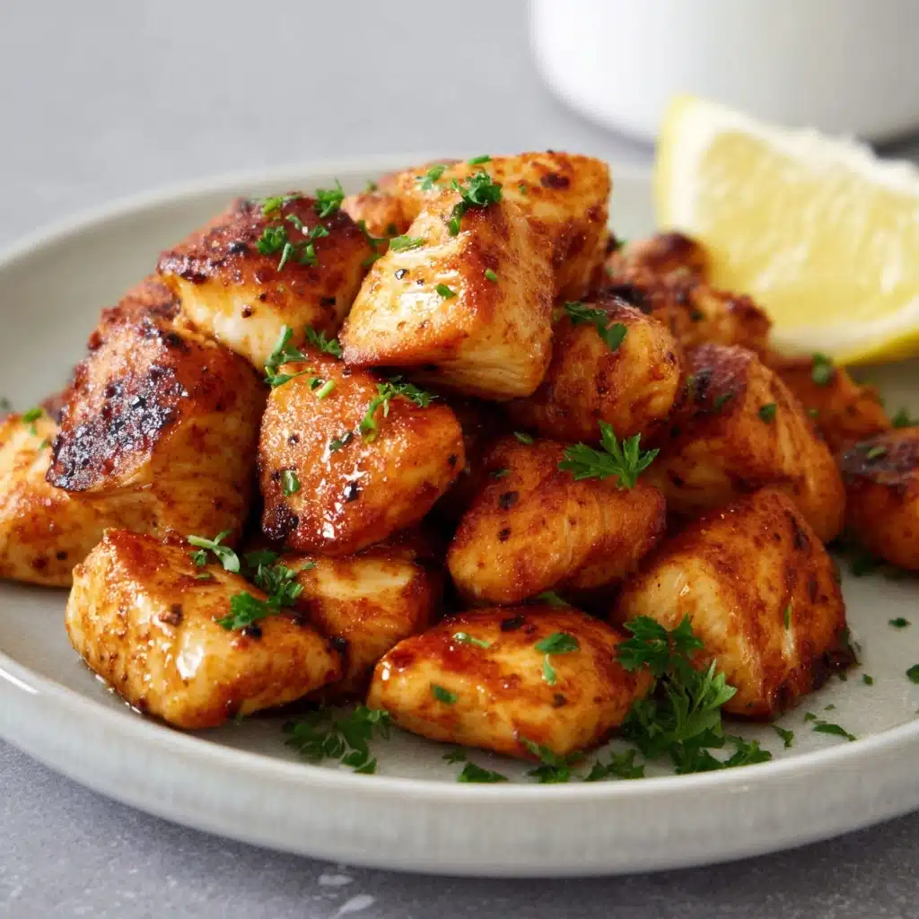Air Fryer Hot Honey Salmon Bites Recipe