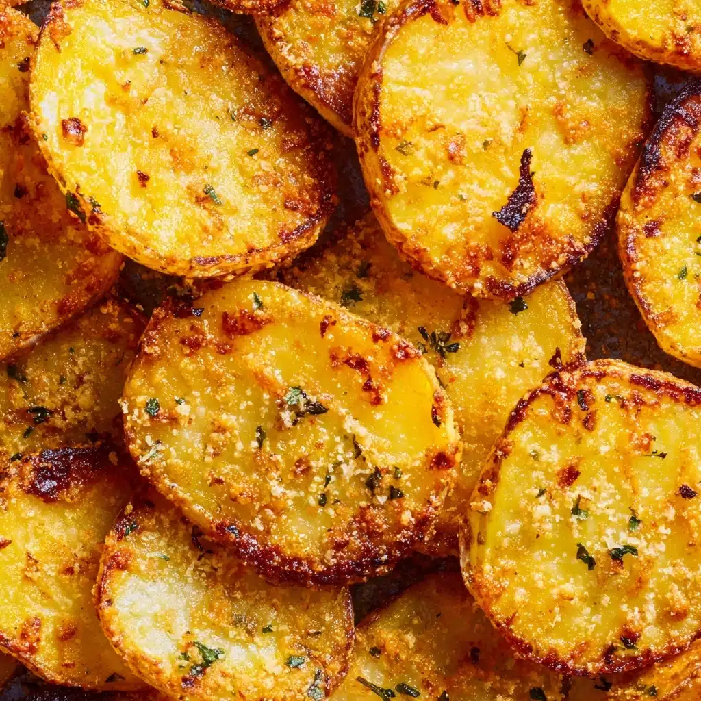 Viral Crispy Garlic Parmesan Crusted Potatoes Recipe - Recipe Image