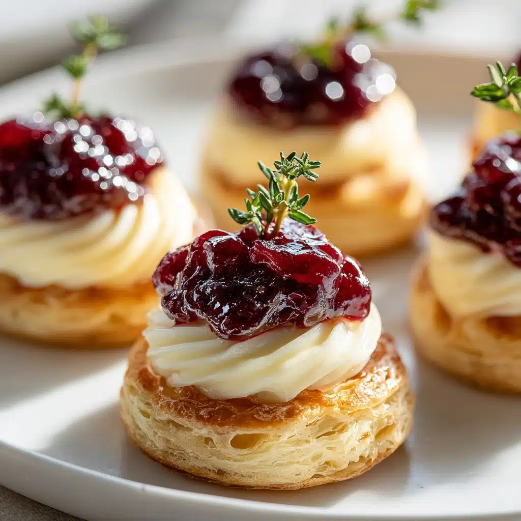 Easy Cranberry Brie Bites Recipe - Recipe Image