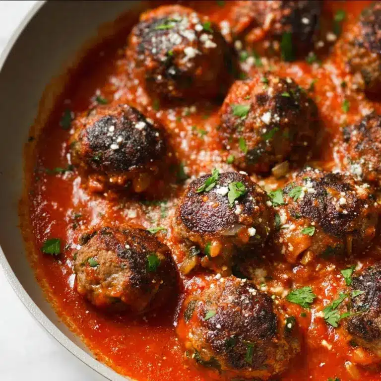 Mozzarella Stuffed Meatballs Recipe