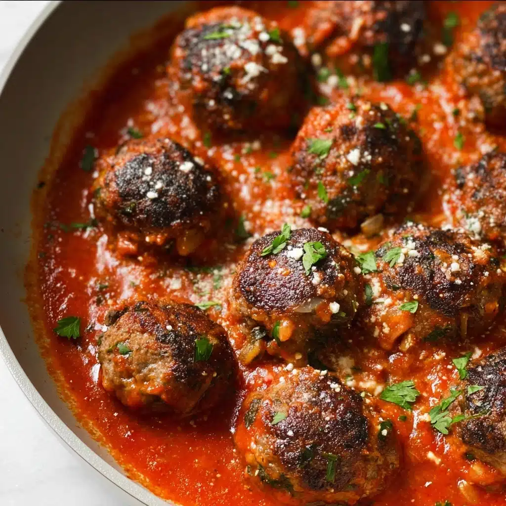 Mozzarella Stuffed Meatballs Recipe