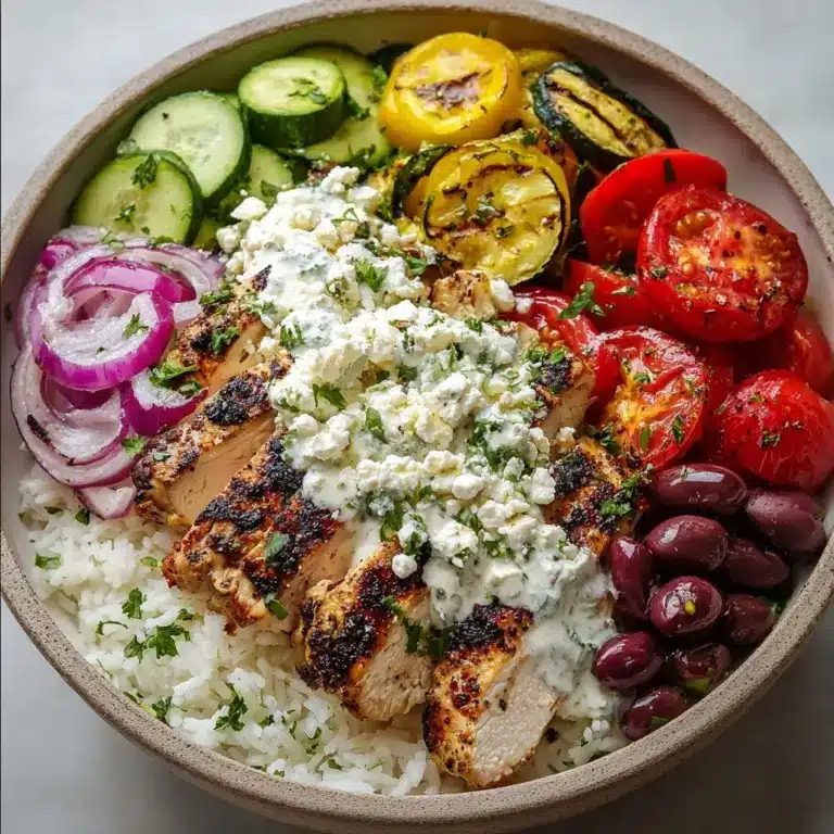 Healthy Greek Chicken Bowls: A Flavorful Meal Idea! Recipe