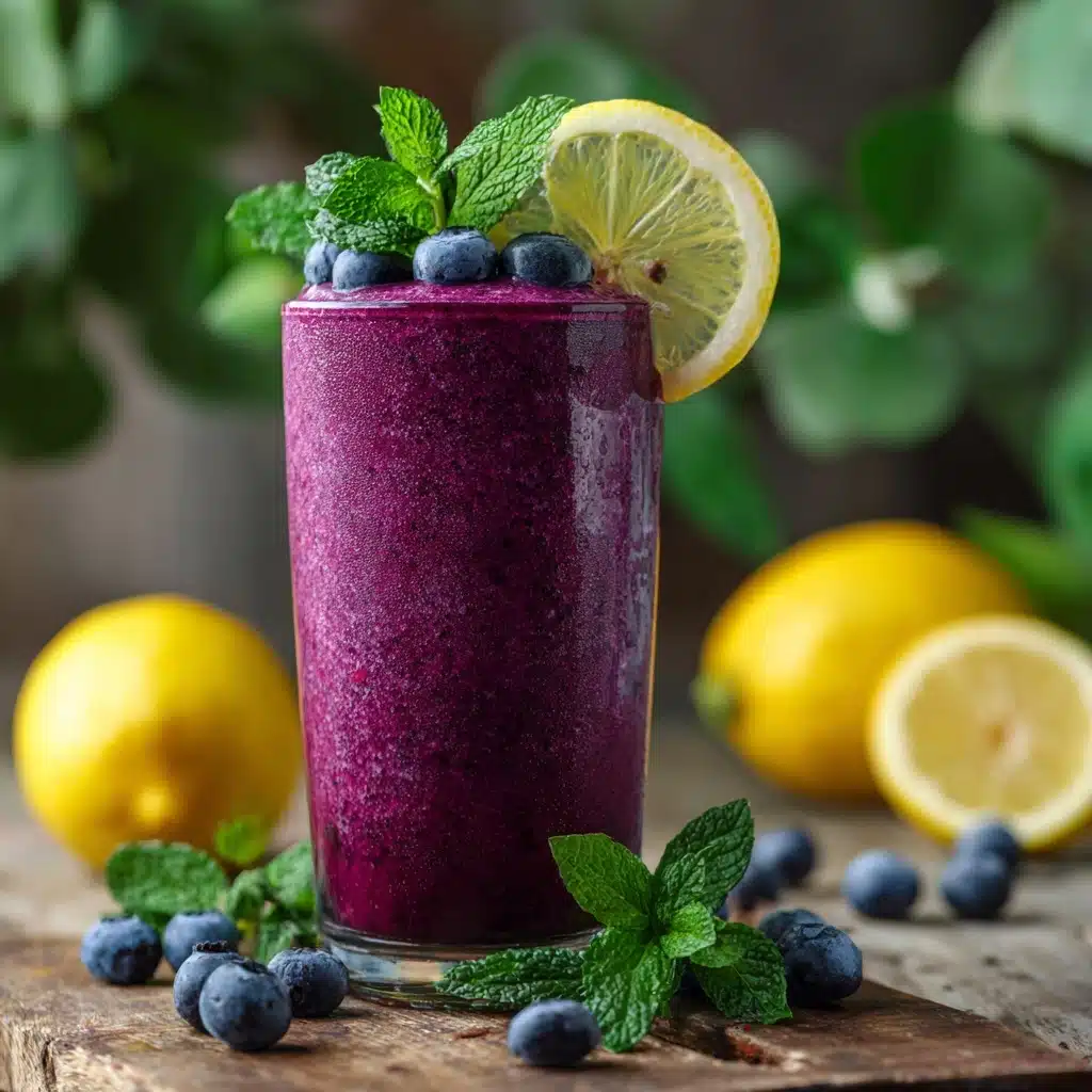 ti-Inflammatory Lemon-Blueberry Smoothie Recipe - Recipe Image