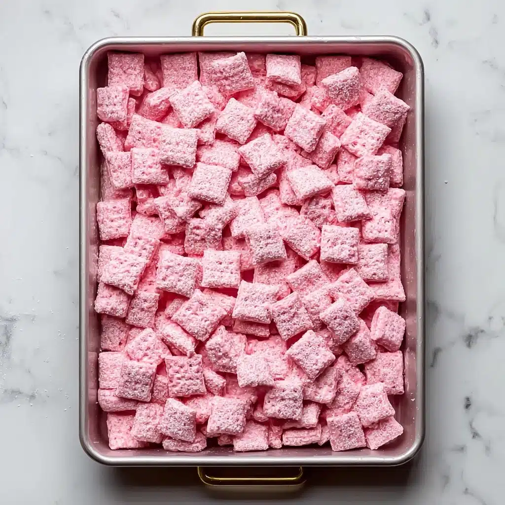 Easy Strawberry Shortcake Puppy Chow Recipe - Recipe Image