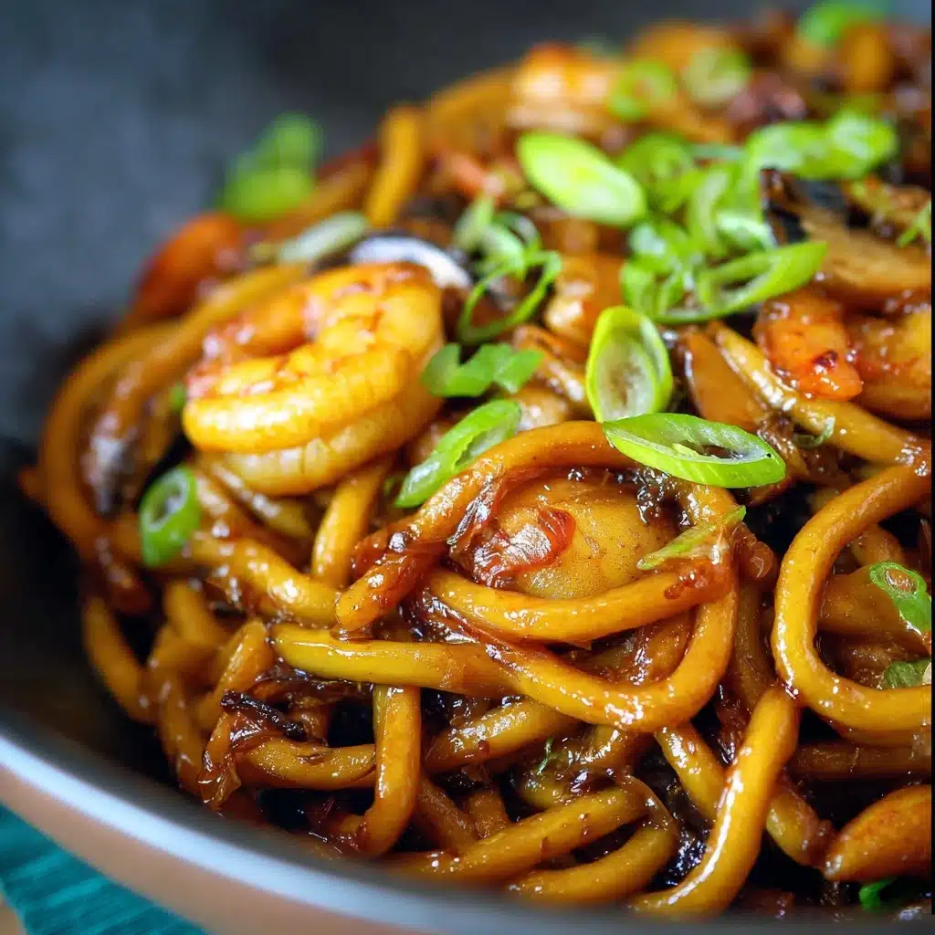 Yaki Udon with Shrimp Recipe - Recipe Image