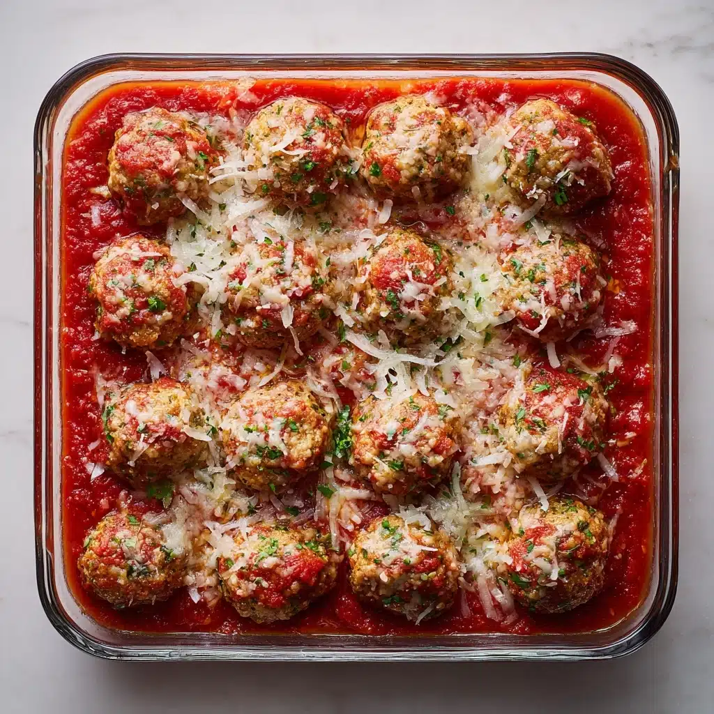Mozzarella-Stuffed Turkey Pesto Meatballs Recipe