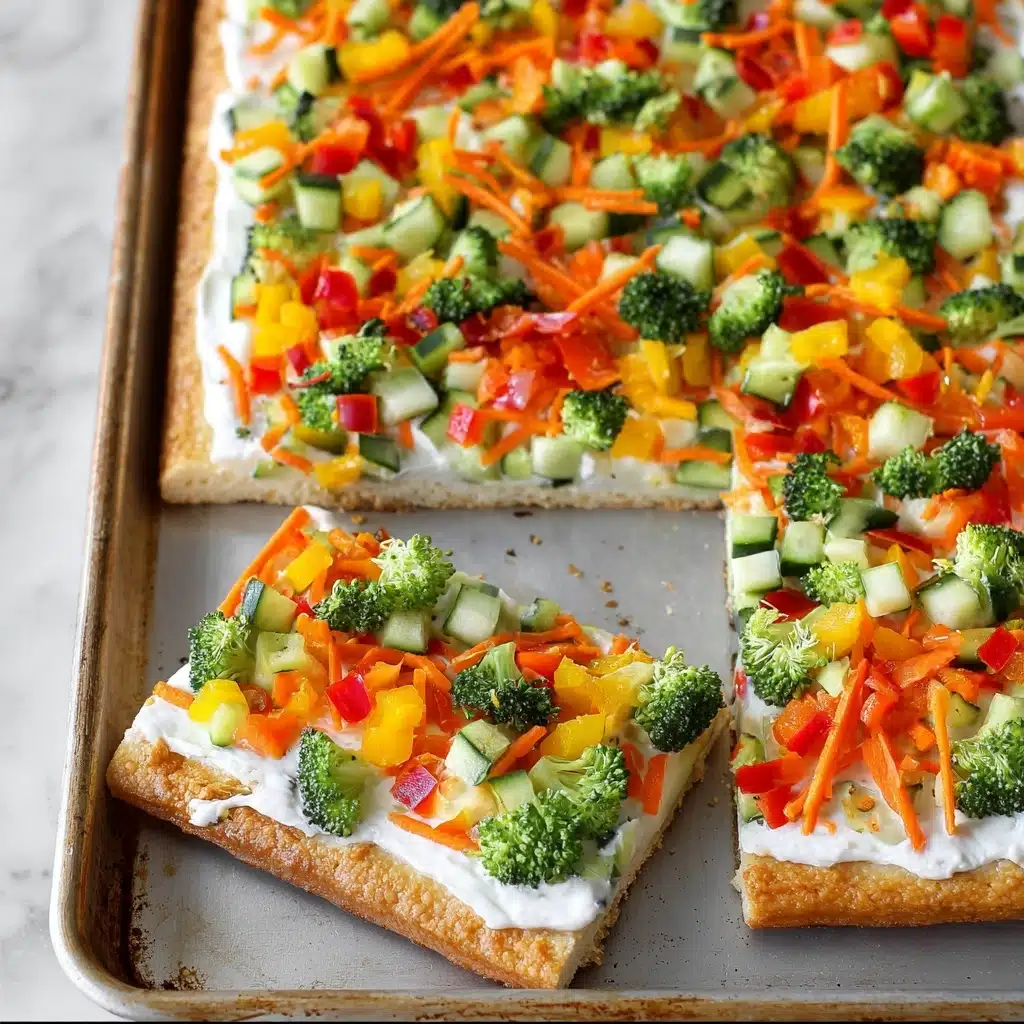 Crescent Roll Veggie Pizza Recipe - Recipe Image