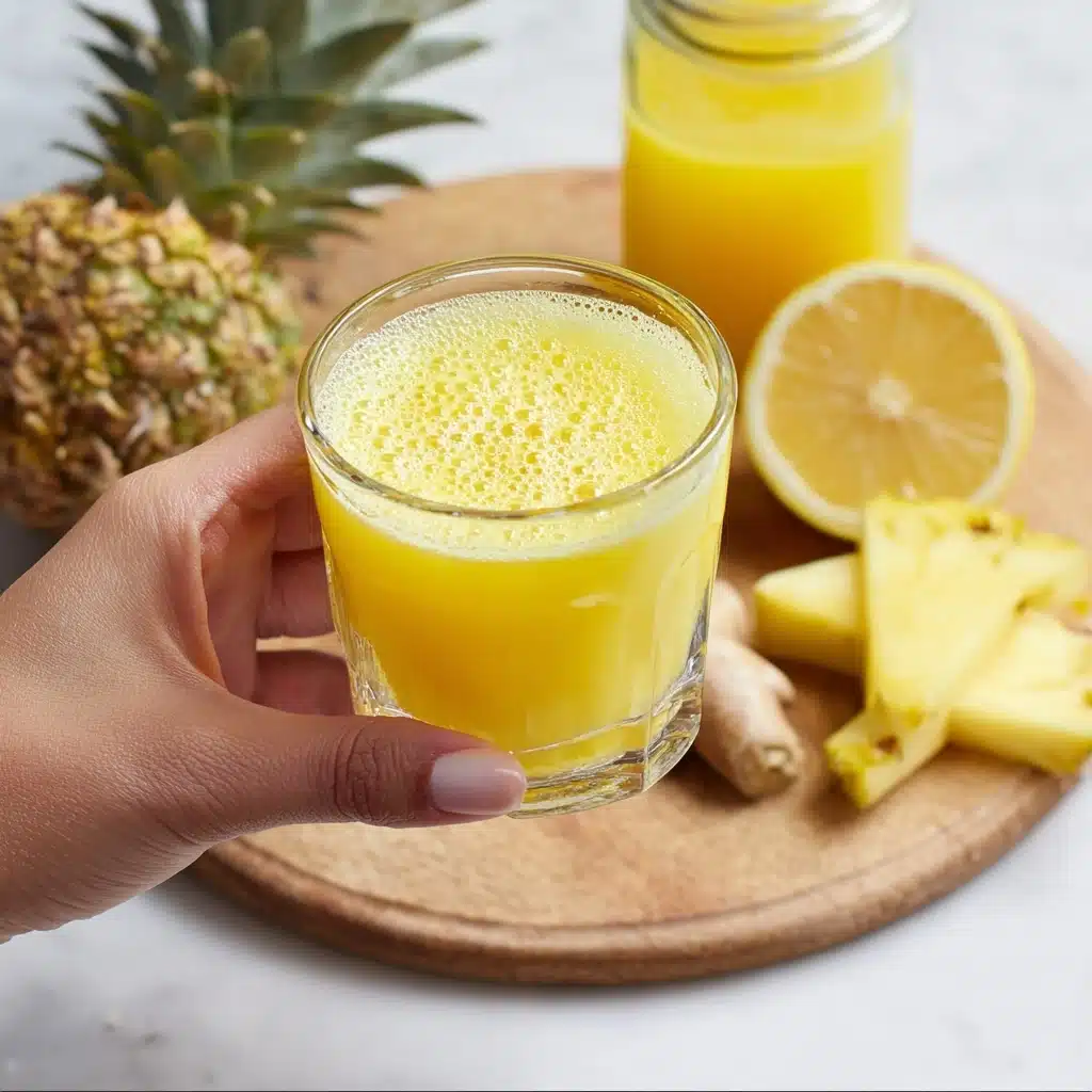 Pineapple Ginger Wellness Shots Recipe - Recipe Image