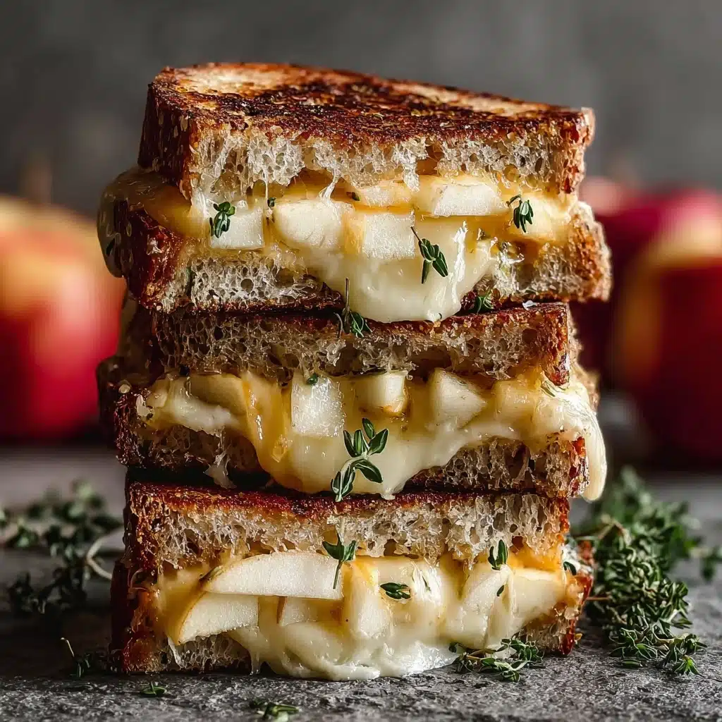 Cheddar and Apple Grilled Cheese Sandwiches Recipe - Recipe Image