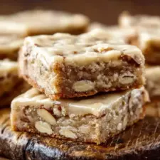 Maple Glazed Apple Blondies – Cozy Fall Dessert Bars– A Perfect Fall Treat with Rich Flavor Recipe