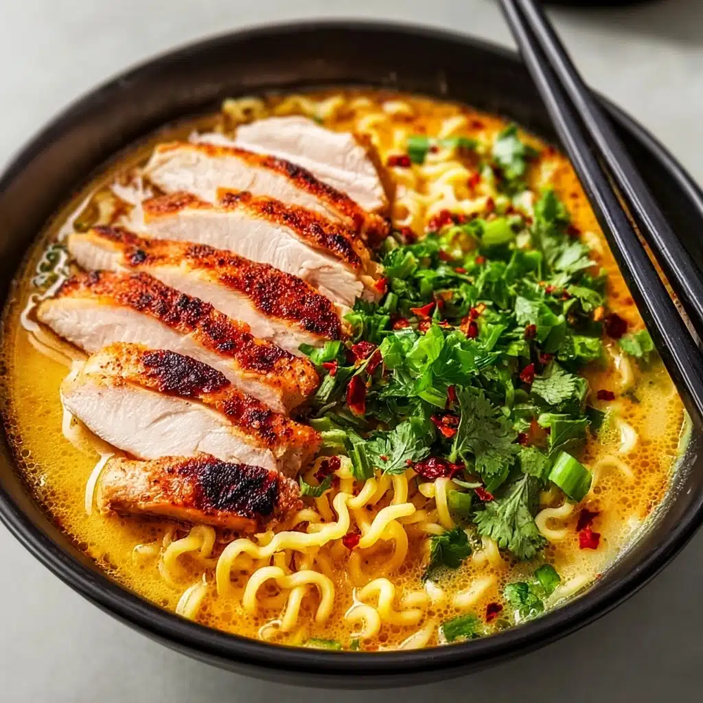Fiery Chicken Ramen : A Comforting Noodle Bowl Recipe