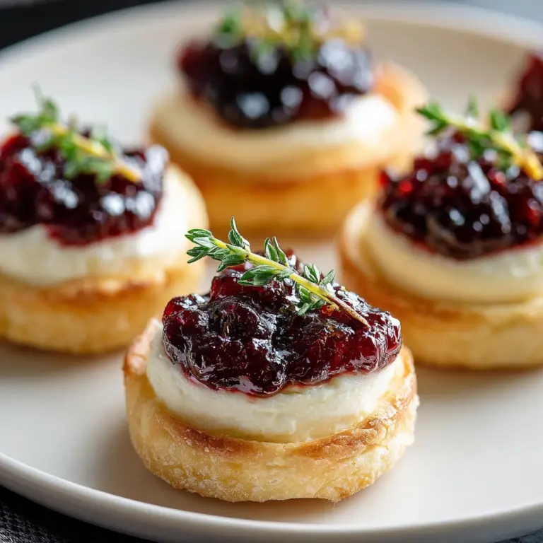 Easy Cranberry Brie Bites Recipe