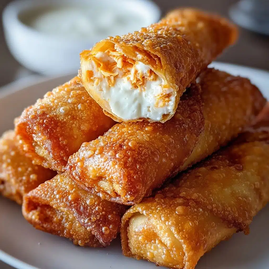 Buffalo Chicken Dip Egg Rolls: A Delicious & Easy Recipe - Recipe Image