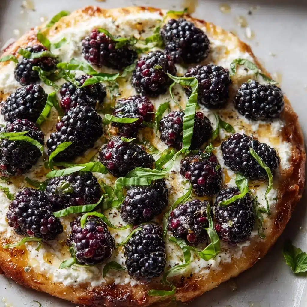 Delicious Blackberry Basil Ricotta Pizza for winter Recipe