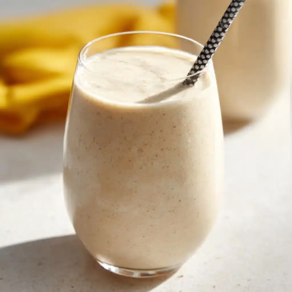 3-Ingredient Peanut Butter Smoothie Recipe - Recipe Image
