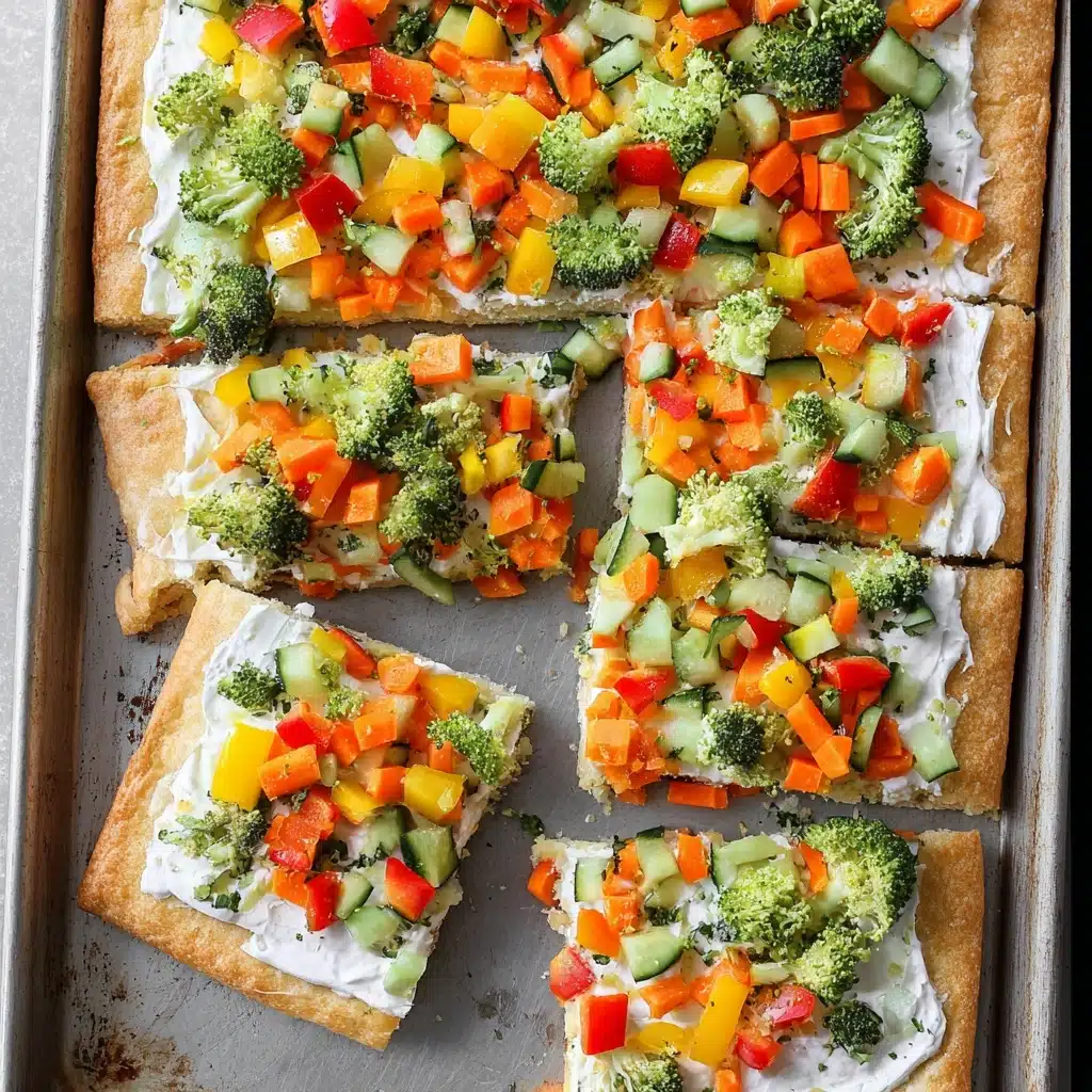 Crescent Roll Veggie Pizza Recipe - Recipe Image