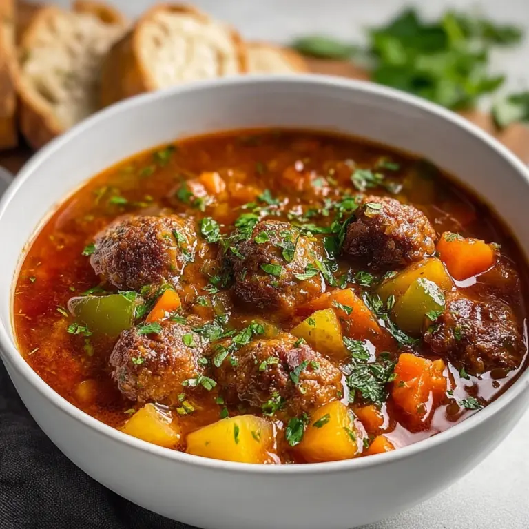 Delicious Meatball Soup Recipe
