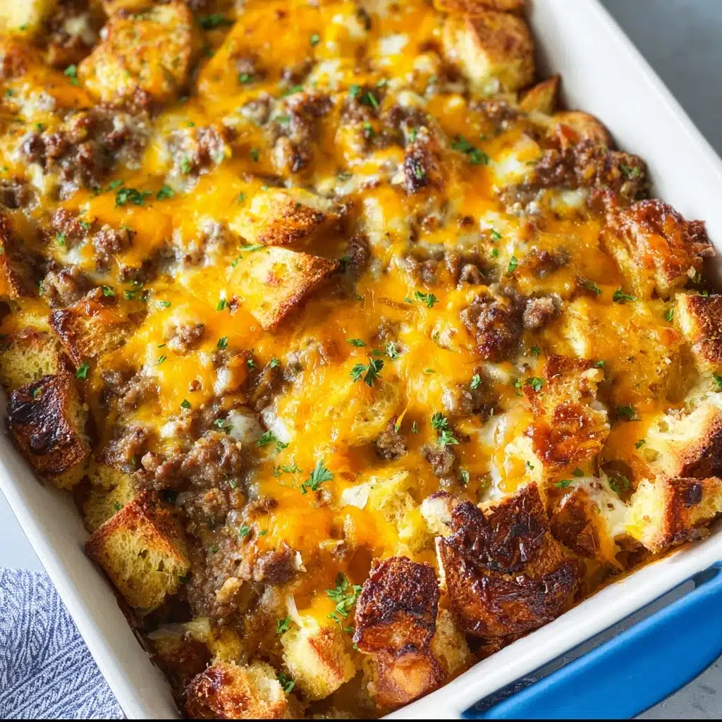 English Muffin Breakfast Casserole with Sausage Recipe - Recipe Image