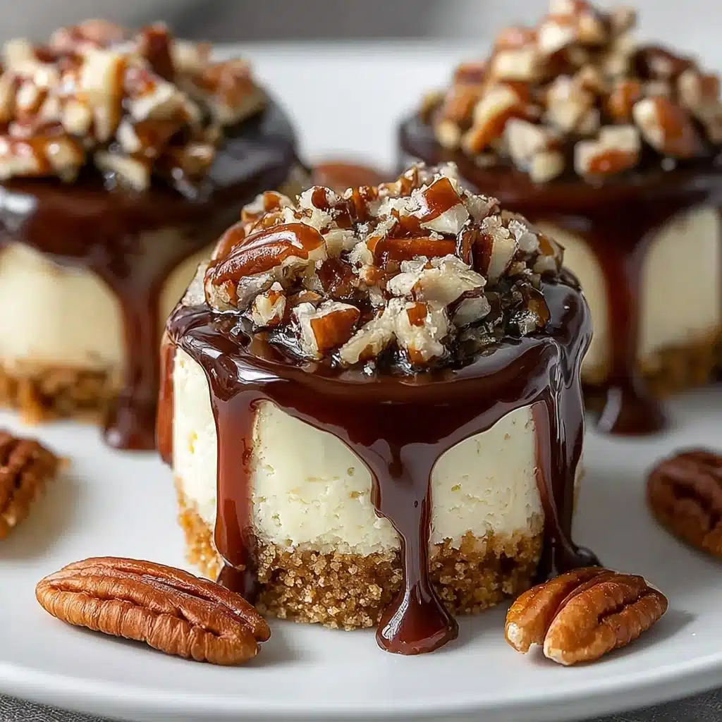 No Bake Turtle Mini Cheesecake Recipe