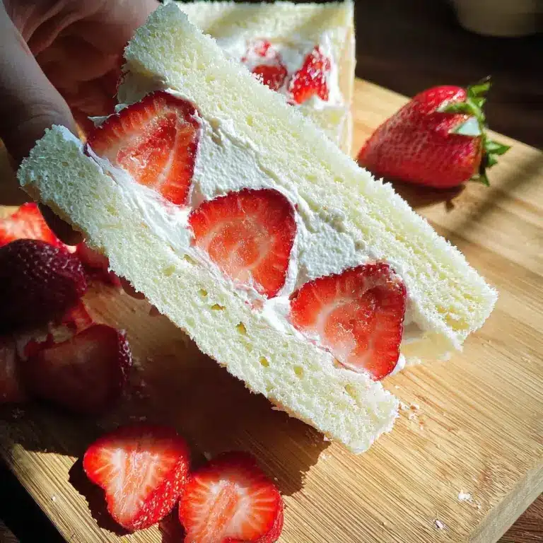 Strawberry Sando (Japanese Fruit Sandwich) Recipe