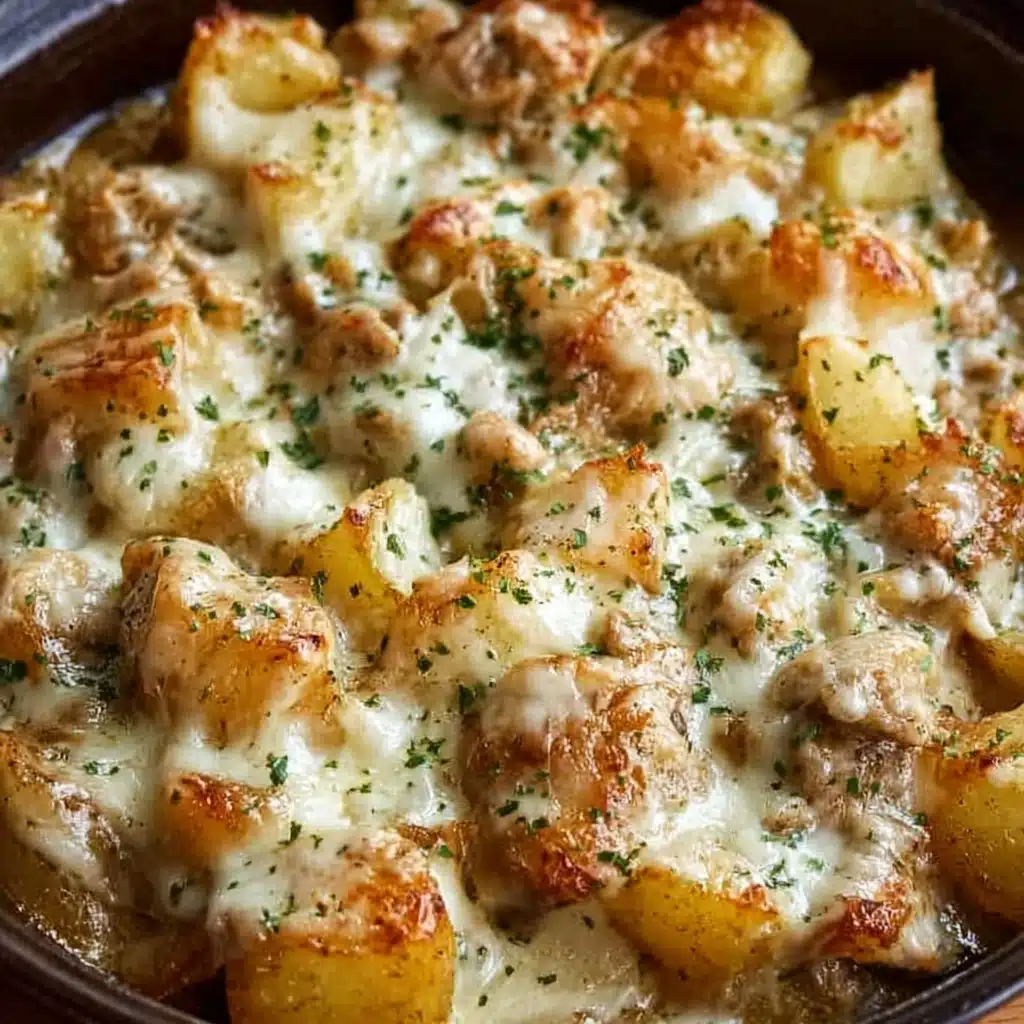 Slow Cooker Garlic Parmesan Chicken and Potatoes Recipe