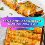 Butternut Squash Black Bean Enchiladas Recipe