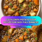 Easy Lentil Potato Soup Recipe