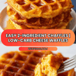 2 Ingredient Chaffles (only 1 net carb each!) Recipe