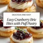 Easy Cranberry Brie Bites Recipe