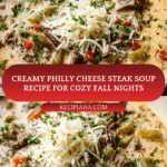 Creamy Philly Cheese Steak Soup Recipe