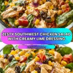 Zesty Southwest Chicken Salad Recipe is a must-try! Recipe