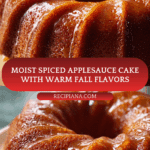Moist Spiced Baked Applesauce Cake Recipe