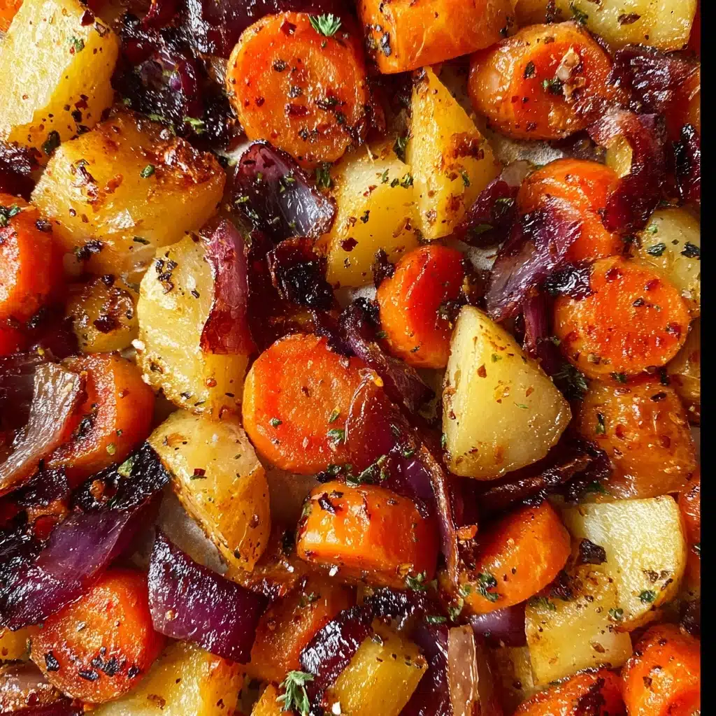Maple Dijon Roasted Carrots and Apples Recipe - Recipe Image