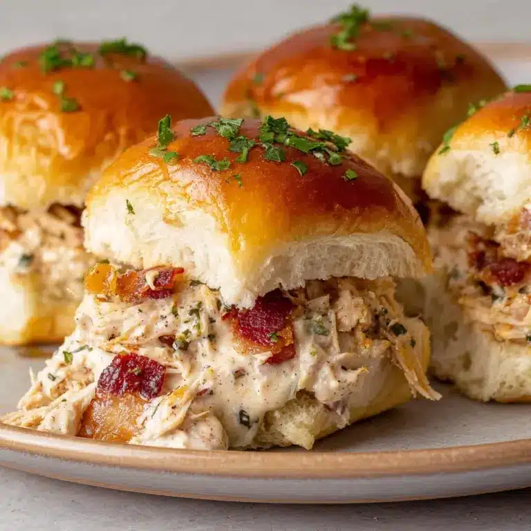 Chicken Bacon Ranch Sliders Recipe