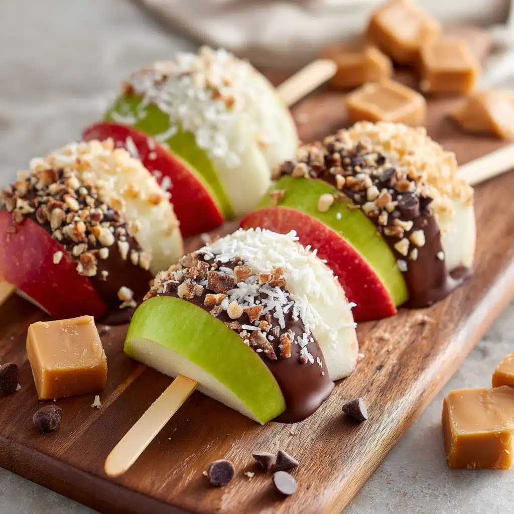 Dipped Apple Slices on a Stick Recipe