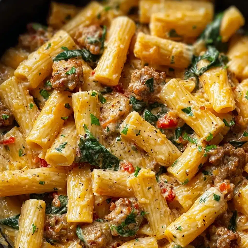 Creamy Italian Sausage Rigatoni Recipe - Recipe Image