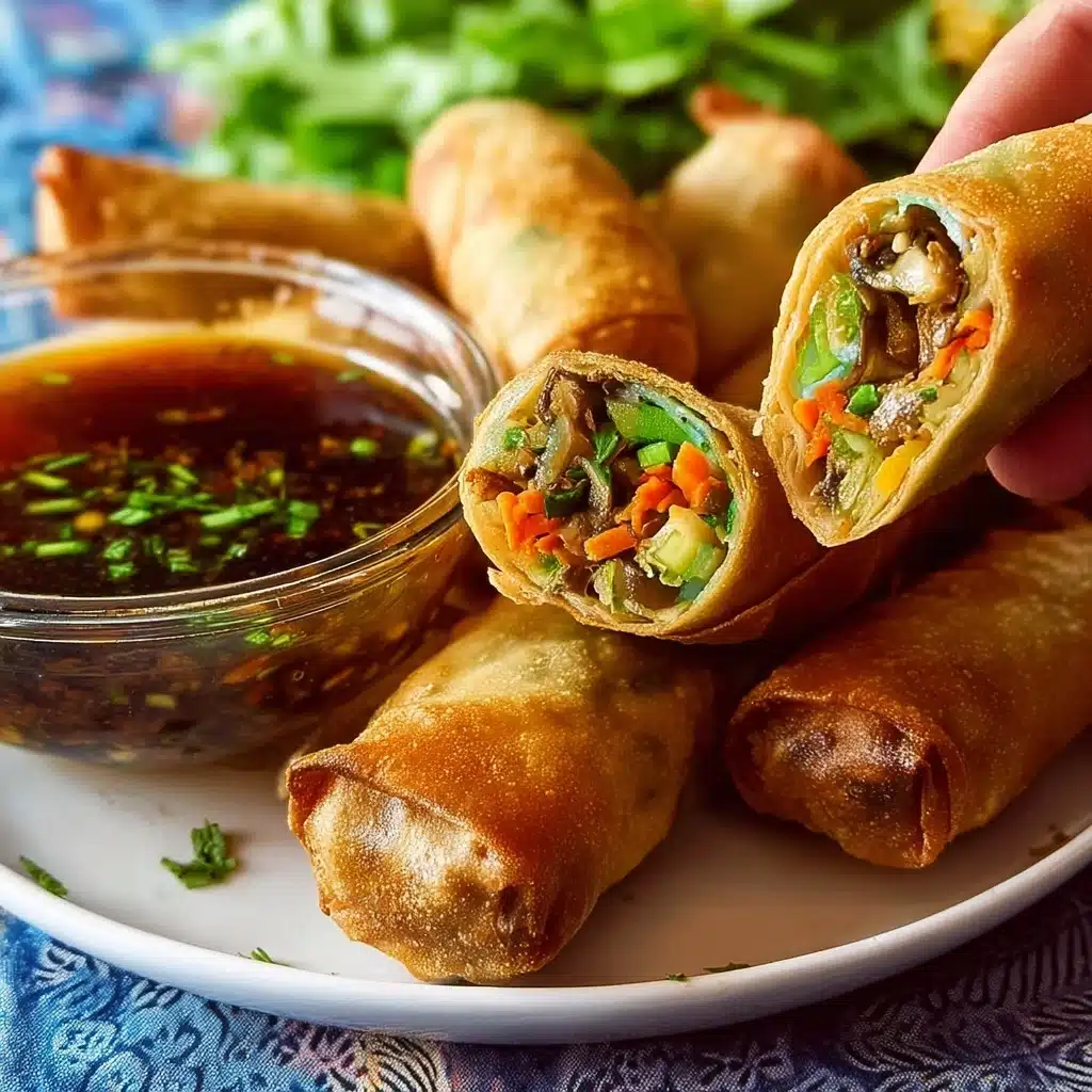 Vegetable Spring Rolls With Dipping Sauce Recipe - Recipe Image