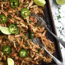 Juicy and Crispy Chicken Carnitas in Slow Cooker or Instant Pot Recipe
